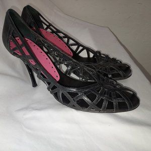 BCBGirls Size 9- 9½ lattice-sandal/pumps